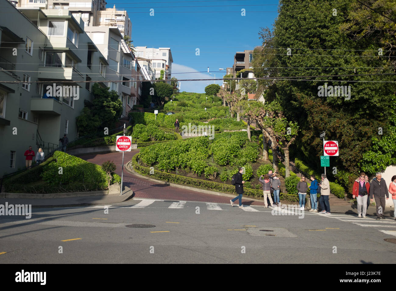 Lombard Street, San Francisco, California Stock Photo