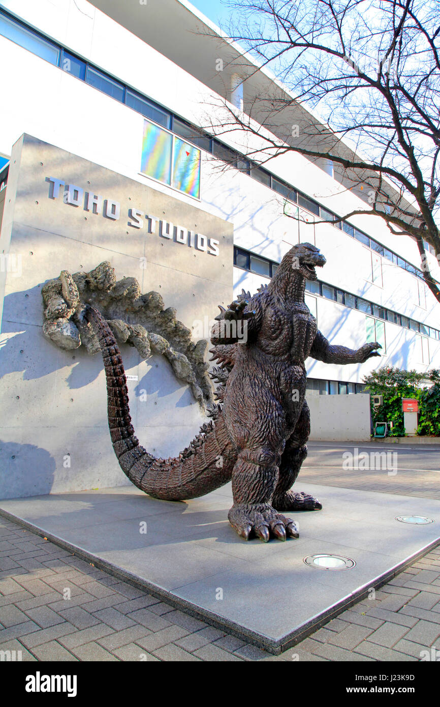Godzilla Statue at Toho Studio Setagaya Tokyo Japan Stock Photo Alamy