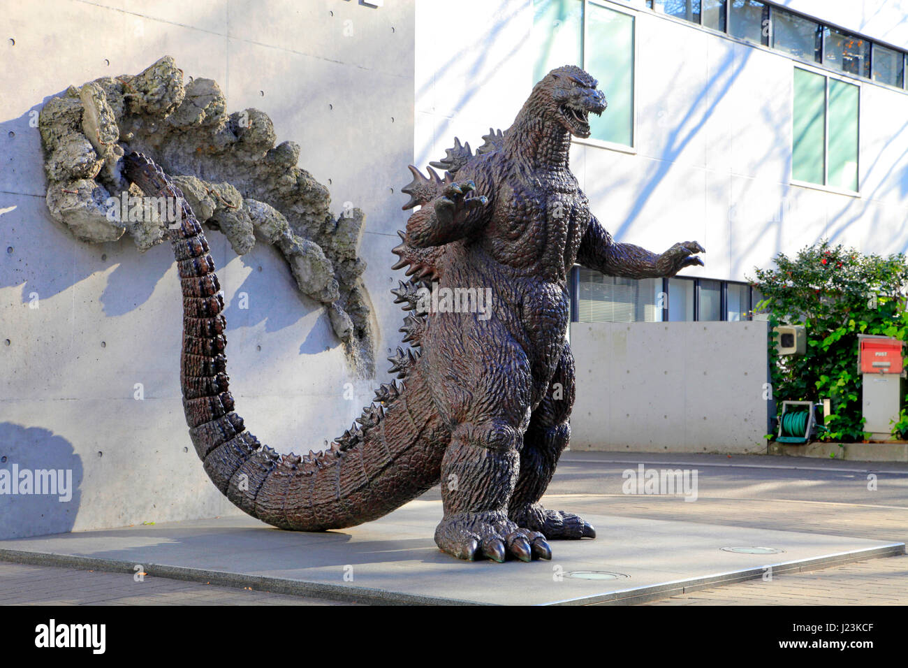 Godzilla Statue at Toho Studio Setagaya Tokyo Japan Stock Photo Alamy