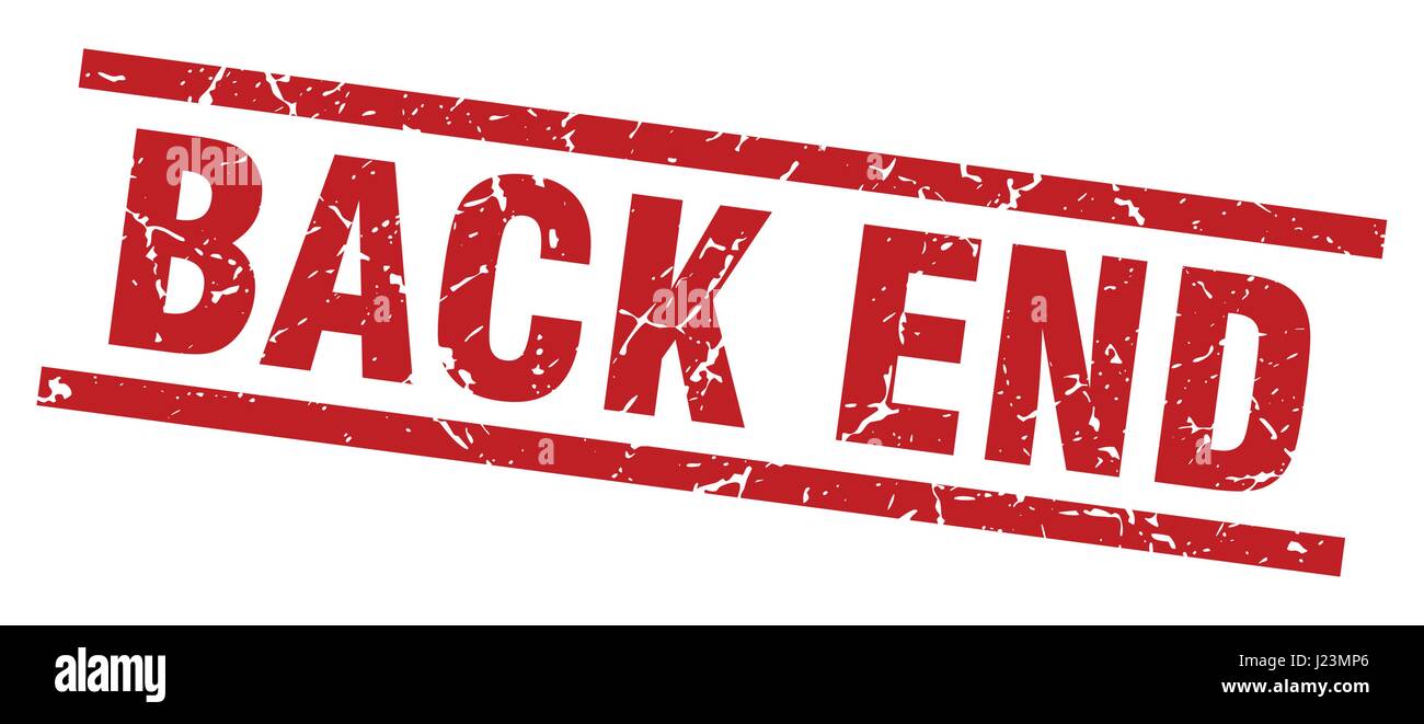 square grunge red back end stamp Stock Vector Image & Art - Alamy