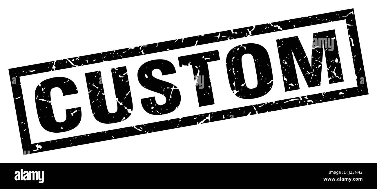 square grunge black custom stamp Stock Vector Image & Art - Alamy