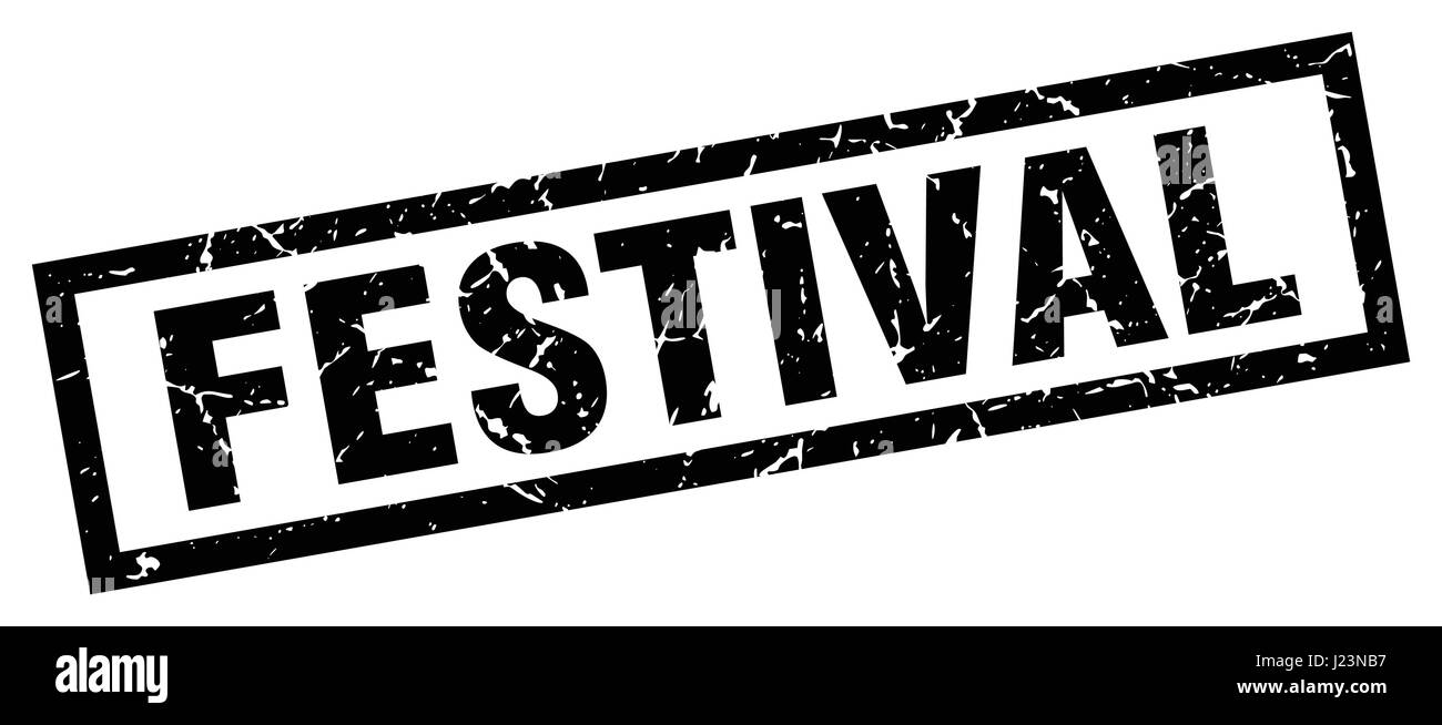 square grunge black festival stamp Stock Vector Image & Art - Alamy