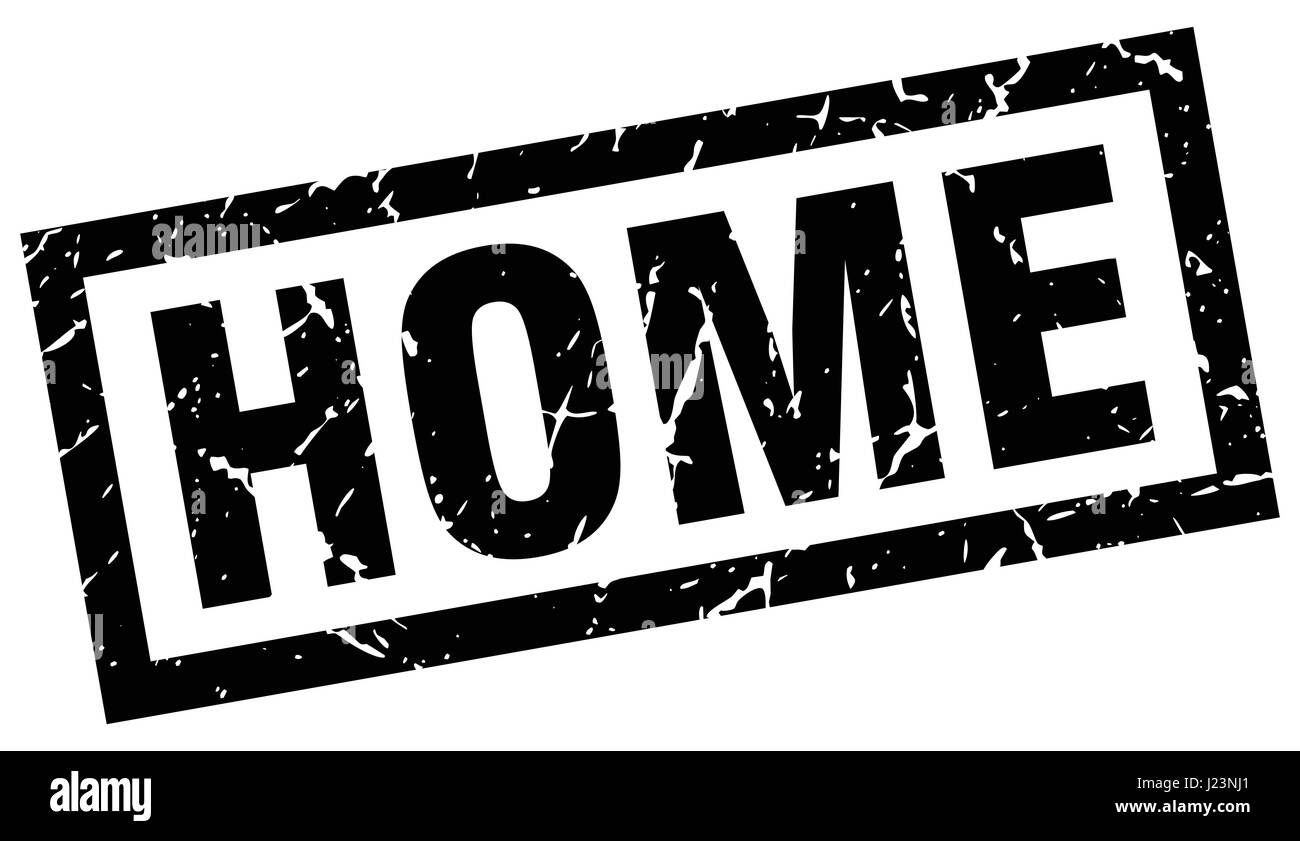 square grunge black home stamp Stock Vector Image & Art - Alamy