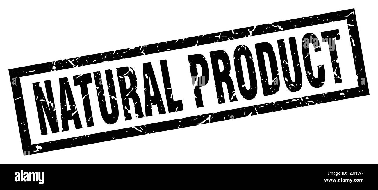 square grunge black natural product stamp Stock Vector Image & Art - Alamy