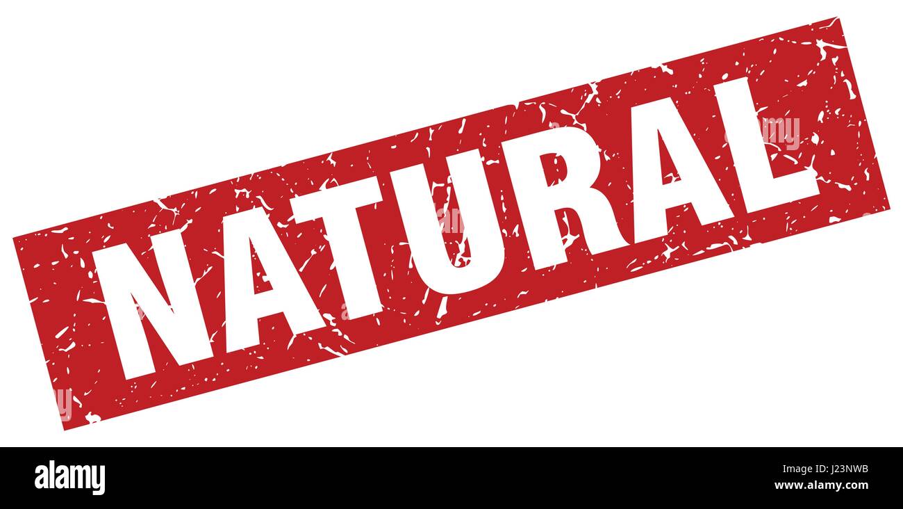 square grunge red natural stamp Stock Vector Image & Art - Alamy