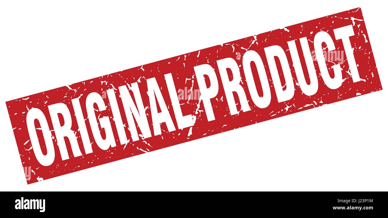 square grunge red original product stamp Stock Vector Image & Art - Alamy