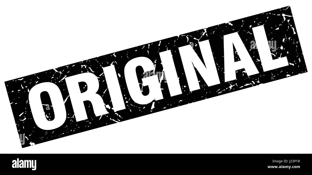 square grunge black original stamp Stock Vector Image & Art - Alamy