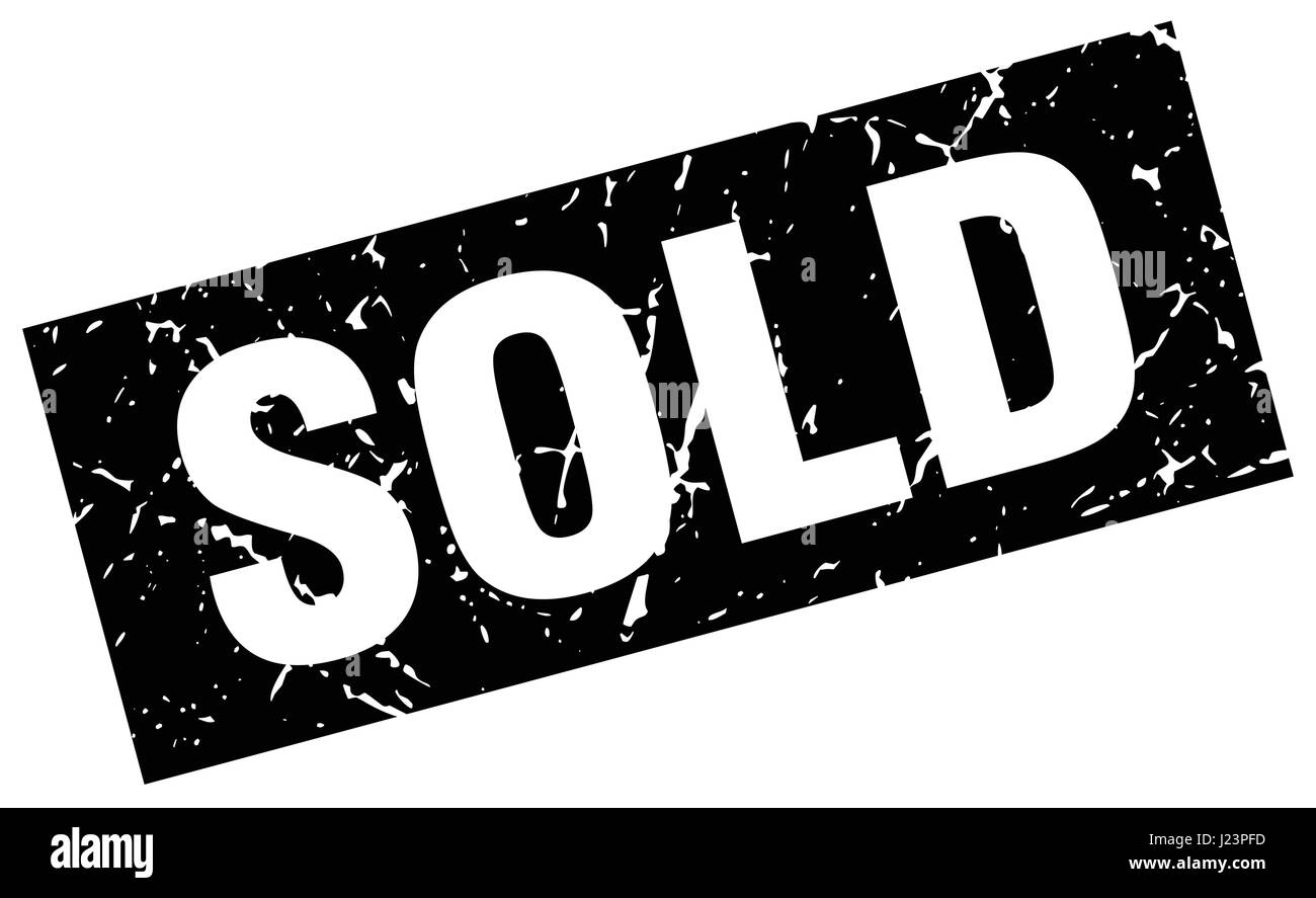 square grunge black sold stamp Stock Vector Image & Art - Alamy