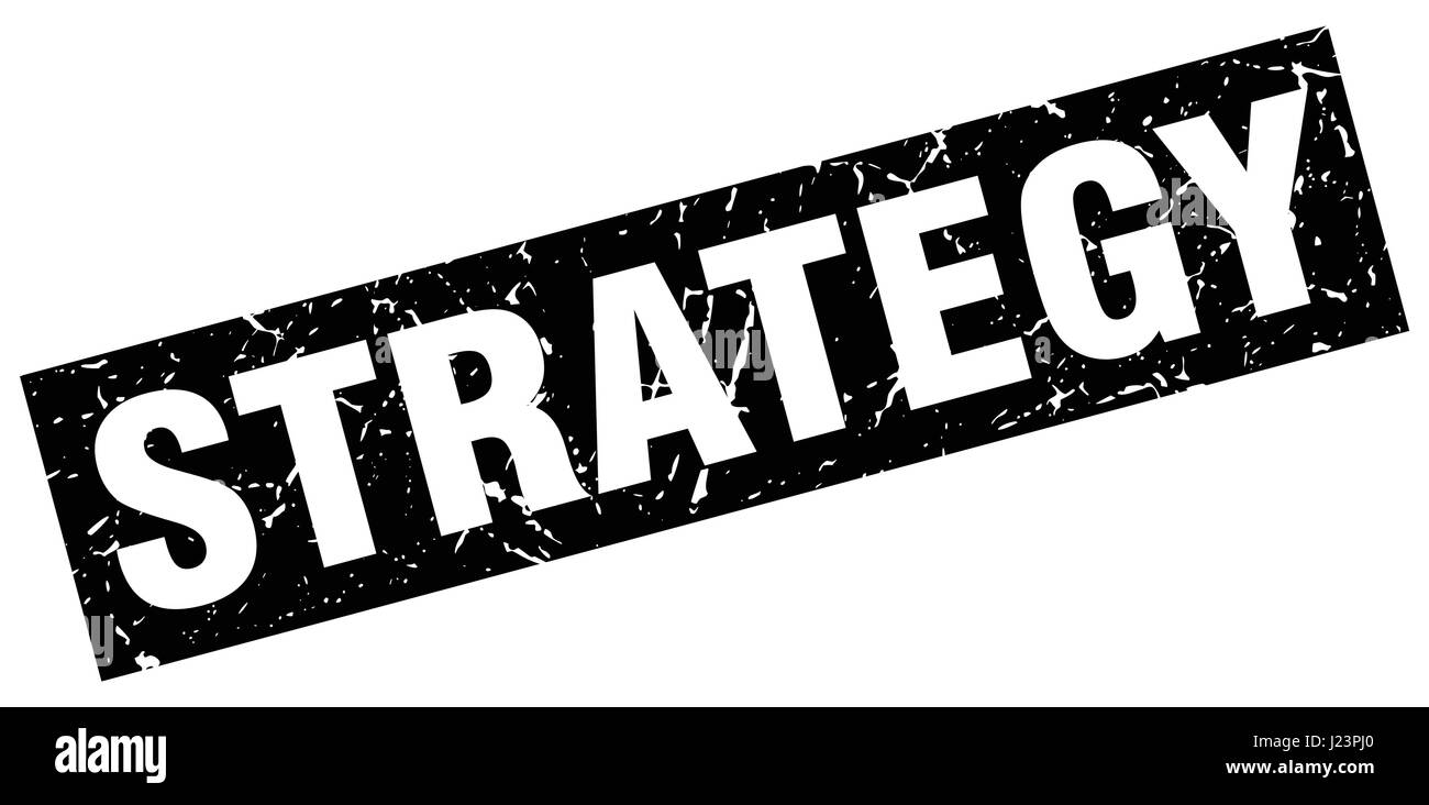 Strategy stamp label square Stock Vector Images - Alamy