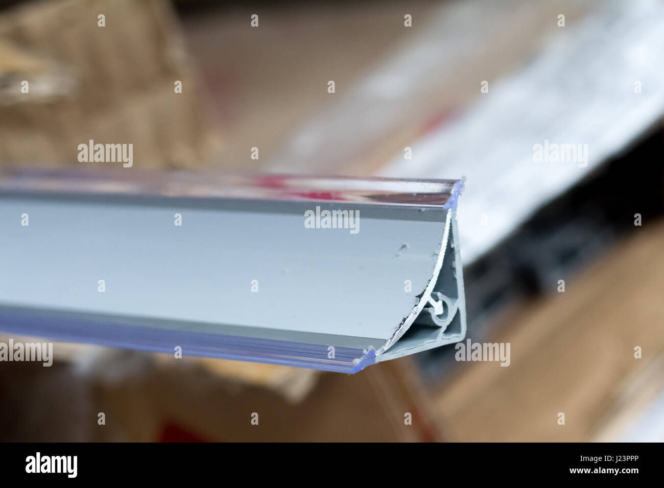 Metal plinth to the kitchen for the countertop with silicone pads of