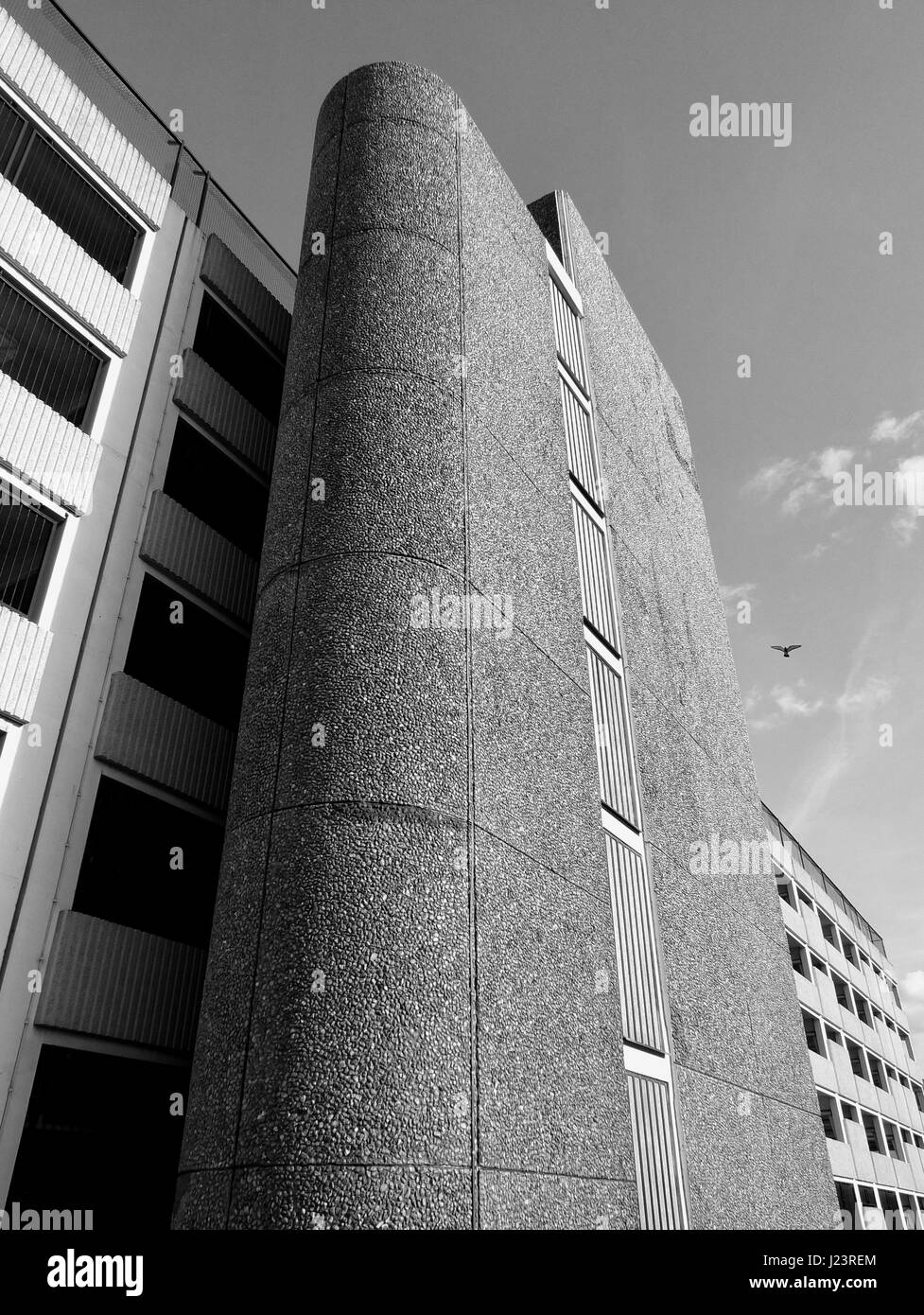1960w brutalist car park woodhouse lane leeds Stock Photo Alamy