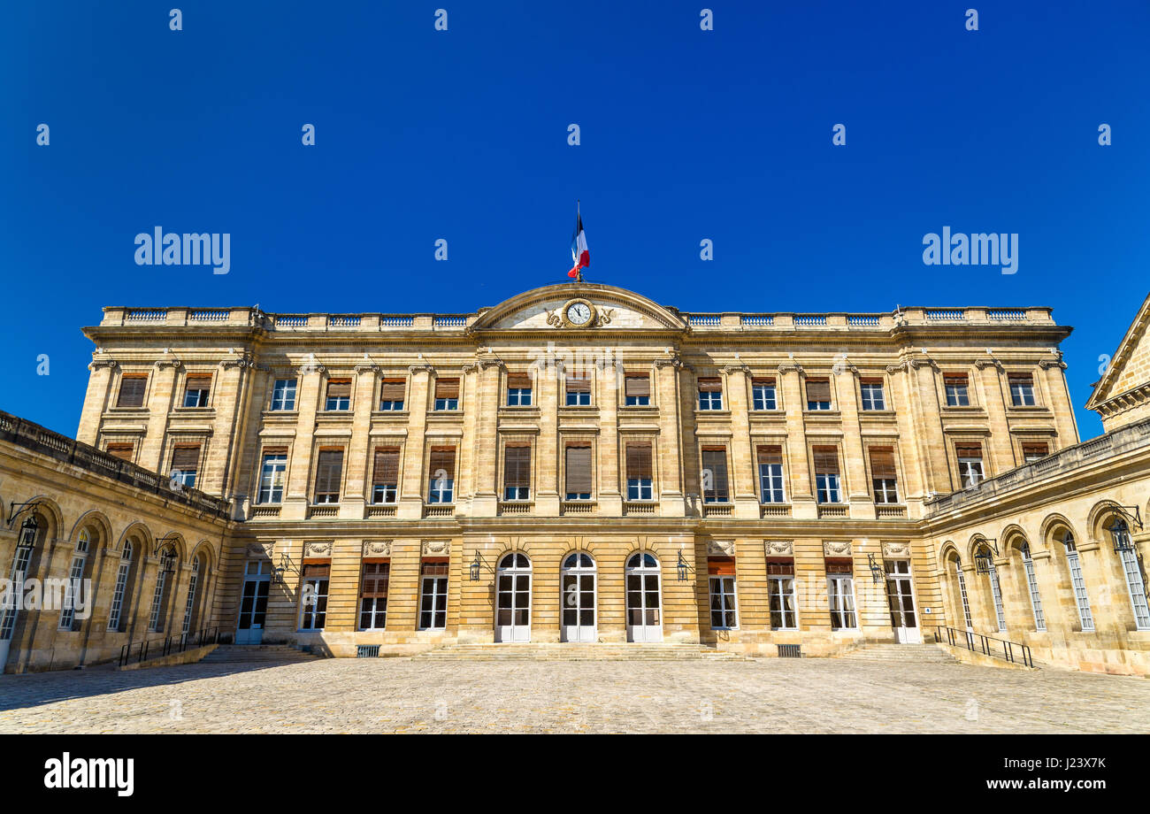 Palais Rohan, the City Hall of Bordeaux - France, Aquitaine Stock Photo
