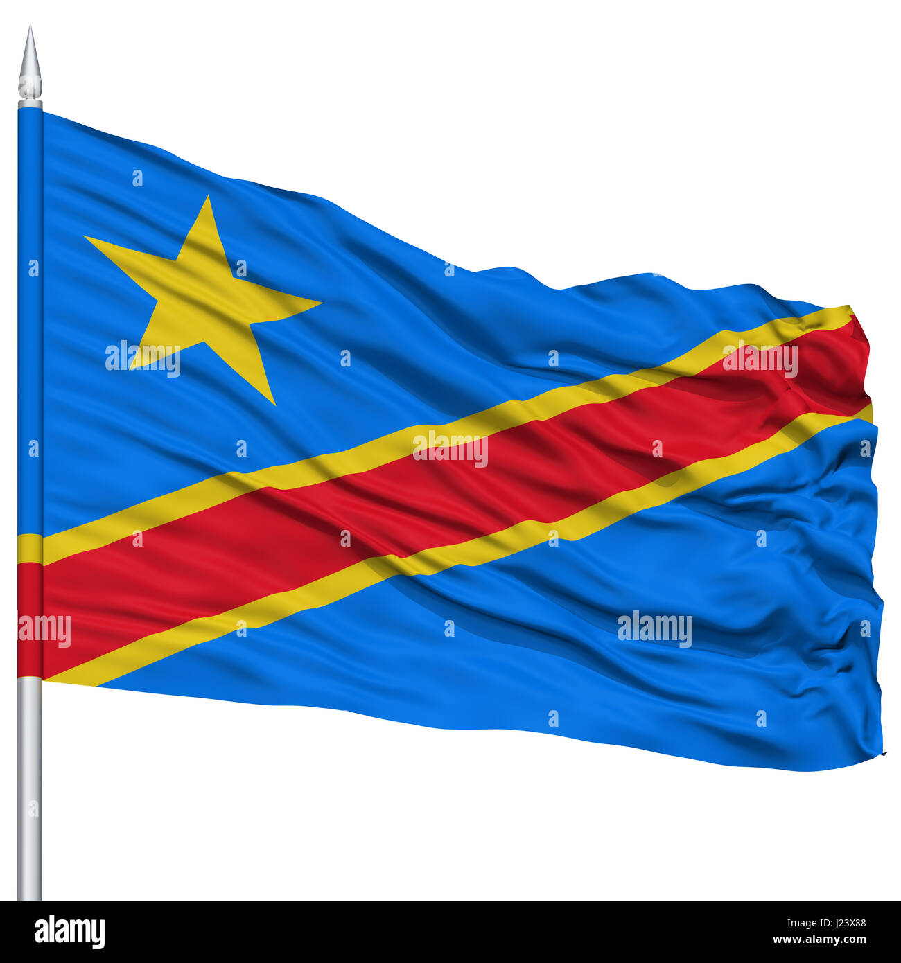 https://c8.alamy.com/comp/J23X88/democratic-republic-of-congo-flag-on-flagpole-kinshasa-J23X88.jpg