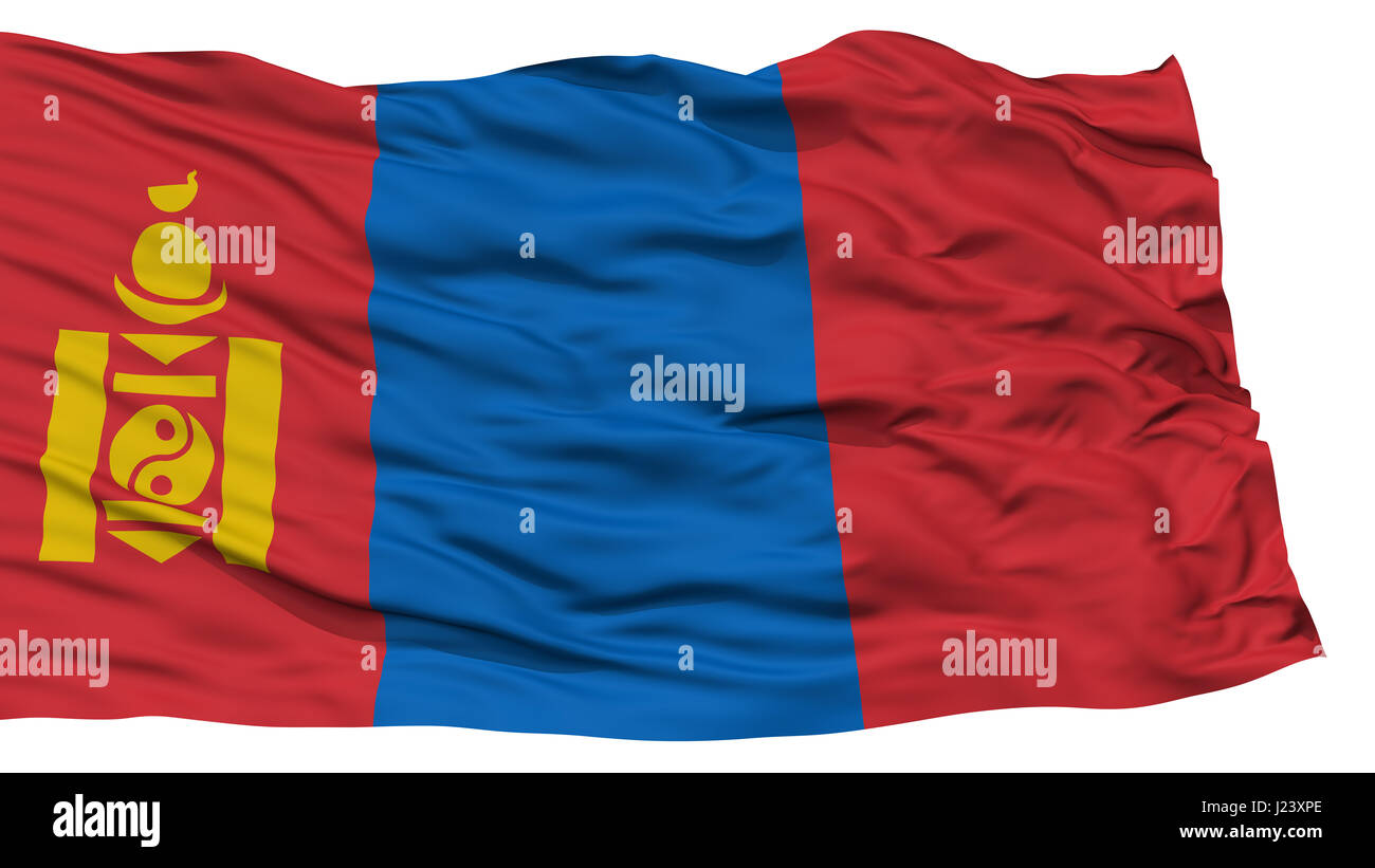 Isolated Mongolia Flag Stock Photo - Alamy