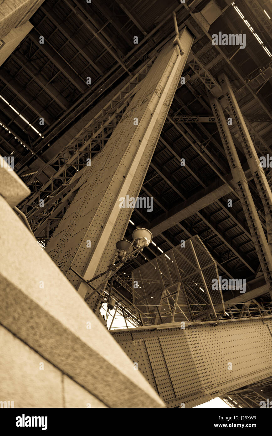 The impressive and remarkable Sydney Harbour Bridge, Sydney, New South Wales, Australia Stock Photo