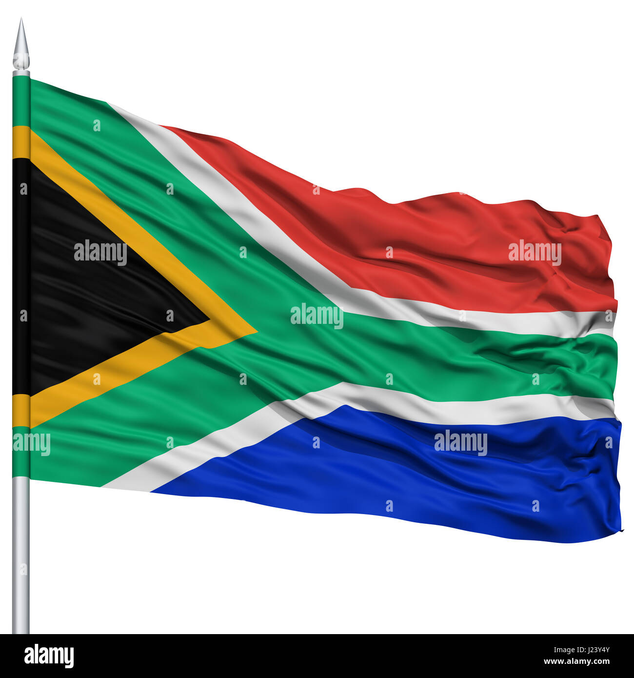 Flag south africa flying on hi-res stock photography and images - Alamy