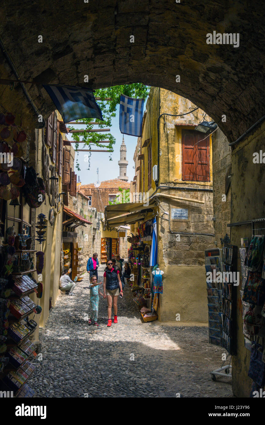 Rhodes Medieval Old Town, Rhodes Island, Greece Stock Photo - Alamy