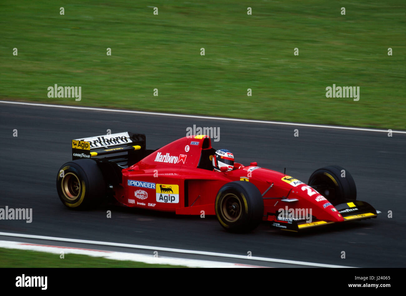 F1 Ferrari Jean Alesi Gp San Marin Imola 1995 Stock Photo Alamy