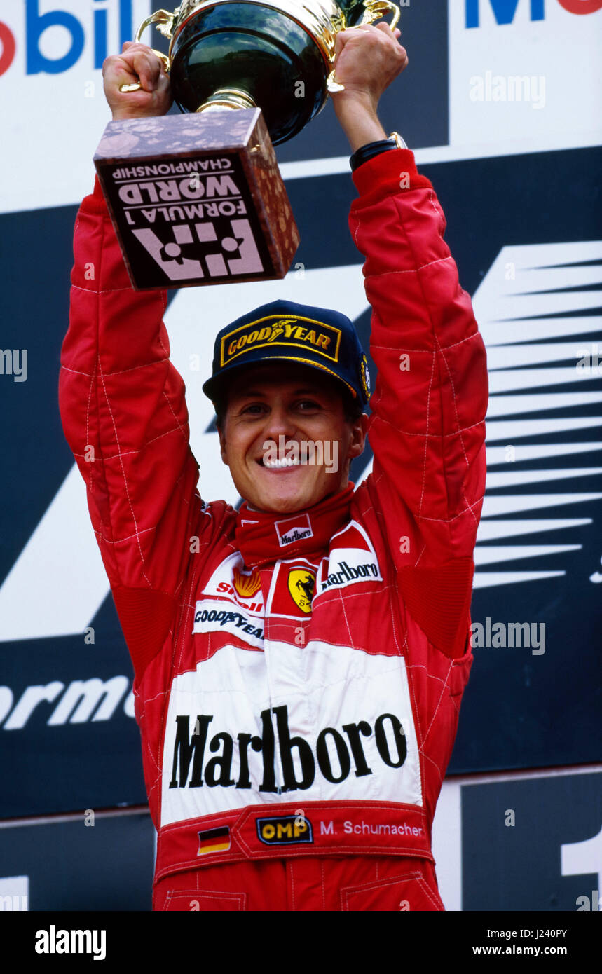 F1, Ferrari, Michael Michael Schumacher, Gp belgium,Spa, 1997 Stock Photo -  Alamy