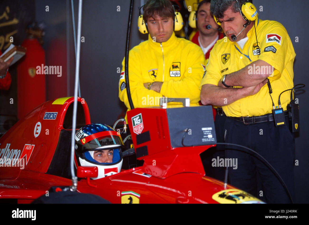 F1, Ferrari, jean Alesi, Gp San Marin 1995 Stock Photo - Alamy
