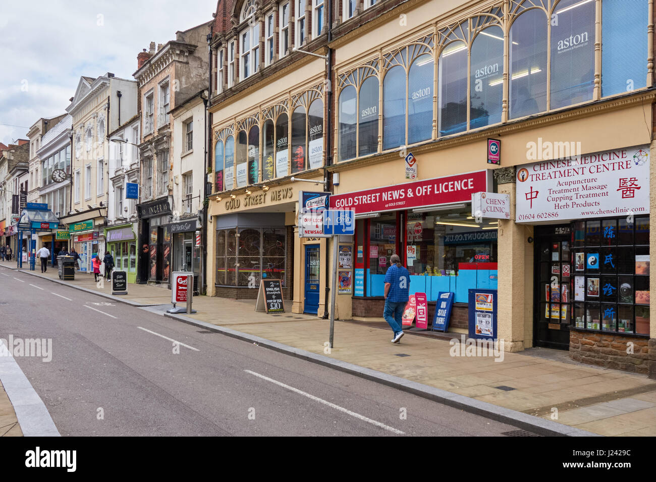 Gold Street in Northampton, England United Kingdom UK Stock Photo Alamy