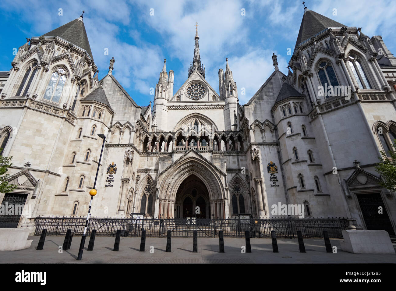 The Royal Courts of Justice on Strand, London, UK Stock Photo