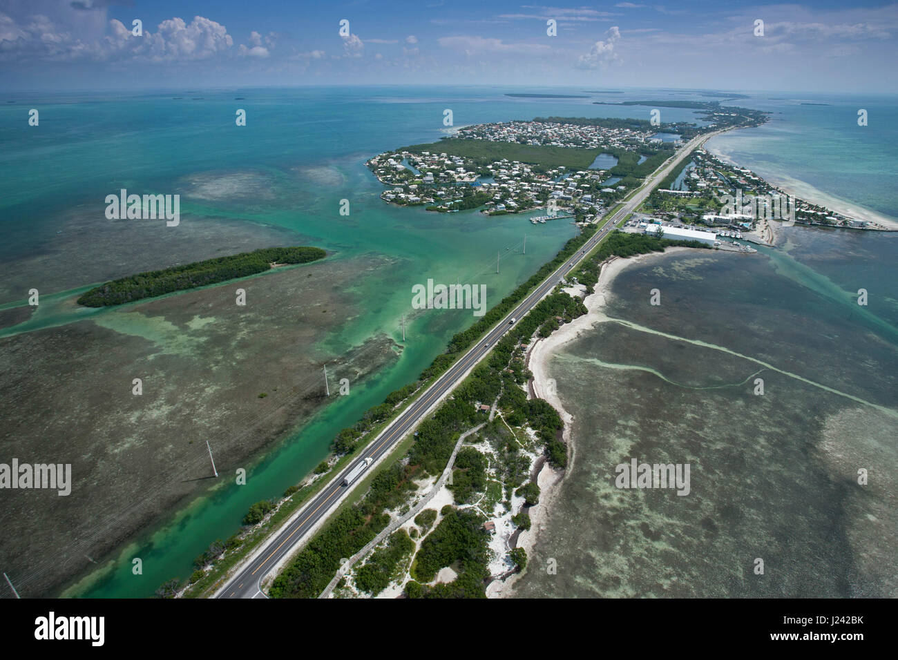 Aerial view of Islamorada, Anne's beach Stock Photo Alamy