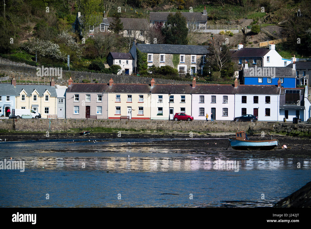 Fishguard old harbour pembrokeshire wales hires stock photography and