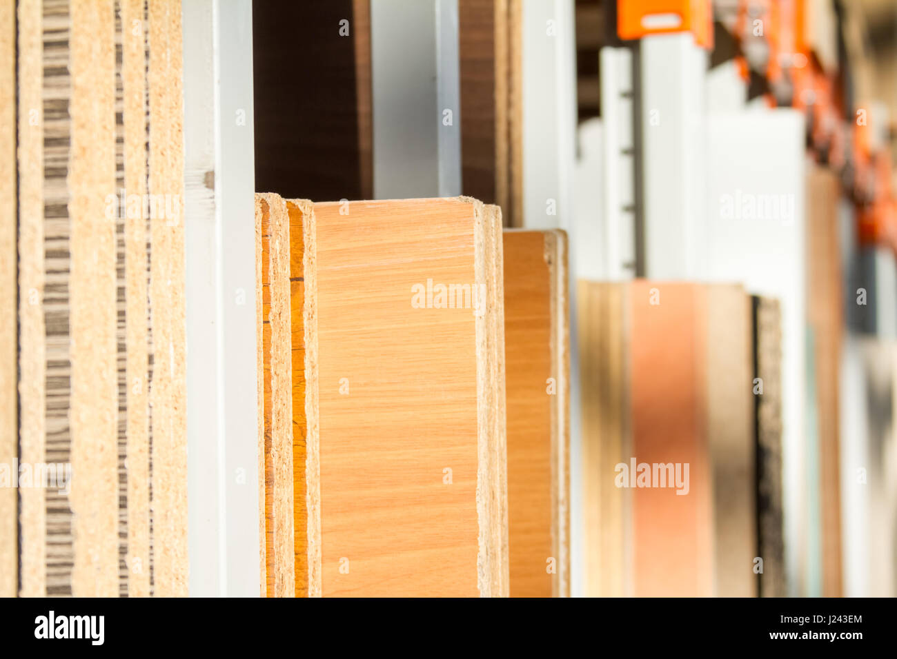 MDF, PARTICLE BOARD. Wood panels of different thicknesses and colors