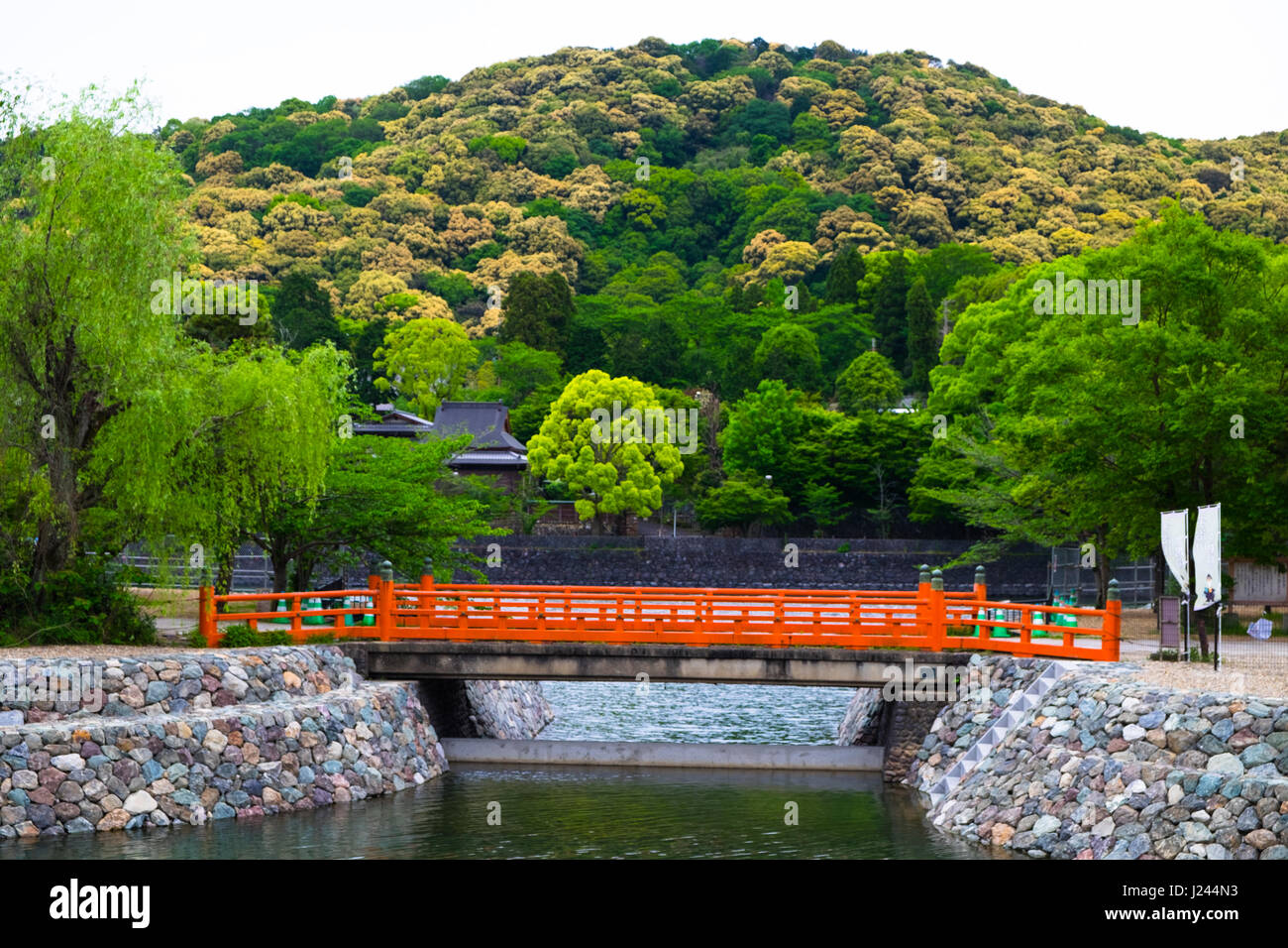 River in Kyoto Stock Photo