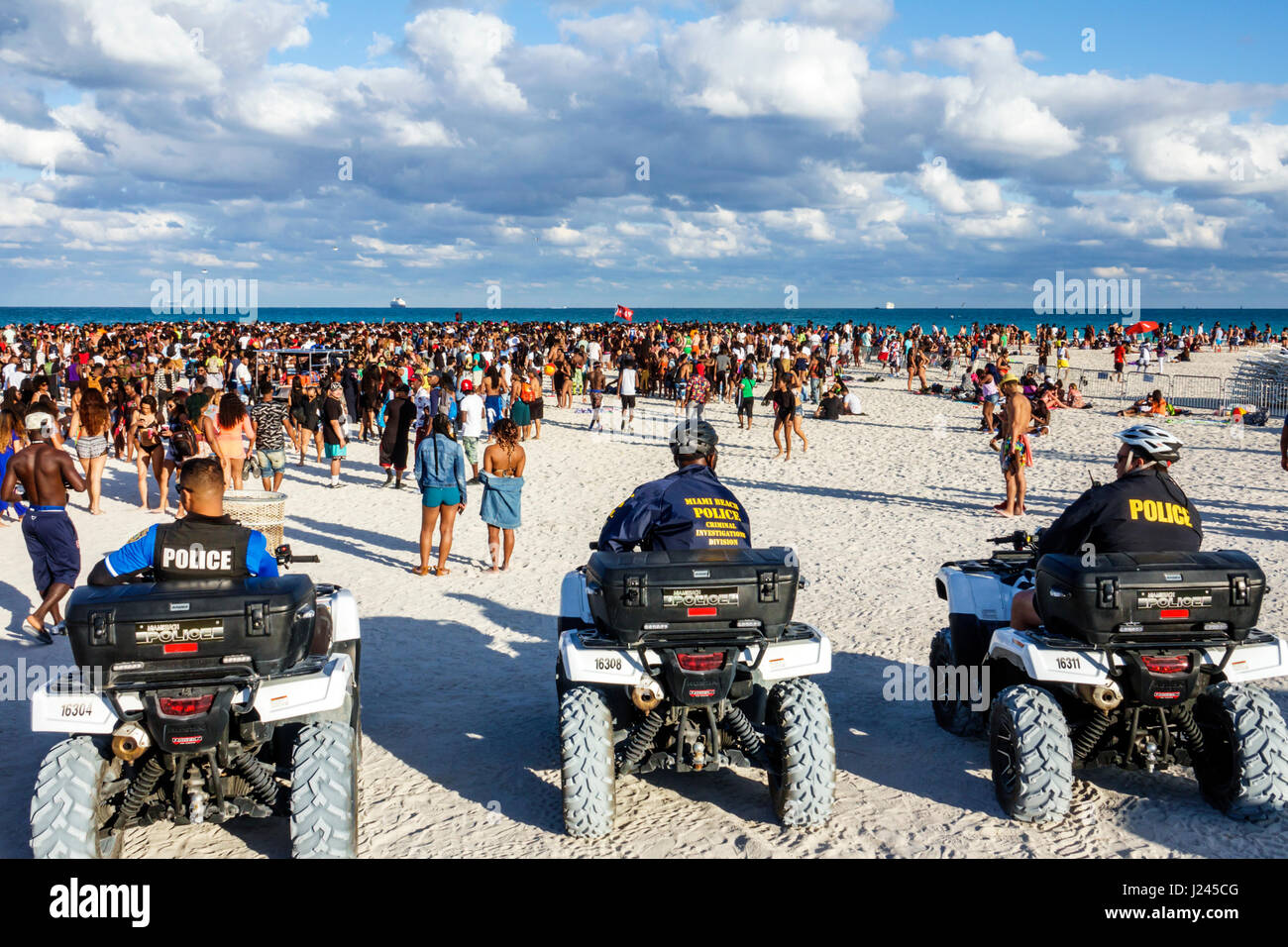 Miami Beach Florida,Spring Break,lifeguard tower,Black Blacks African