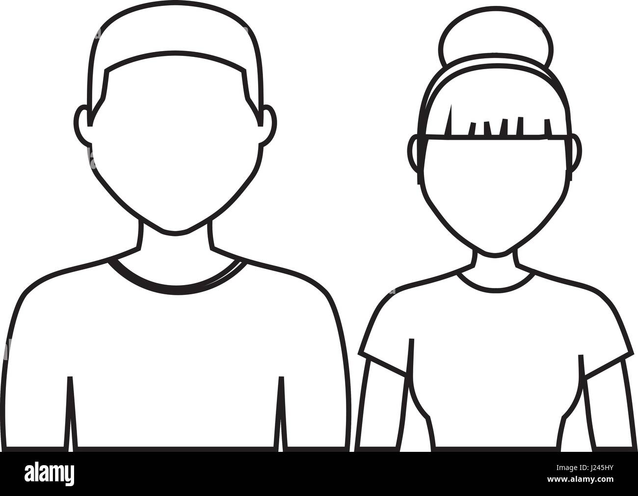 man and woman icon Stock Vector Image &amp; Art - Alamy