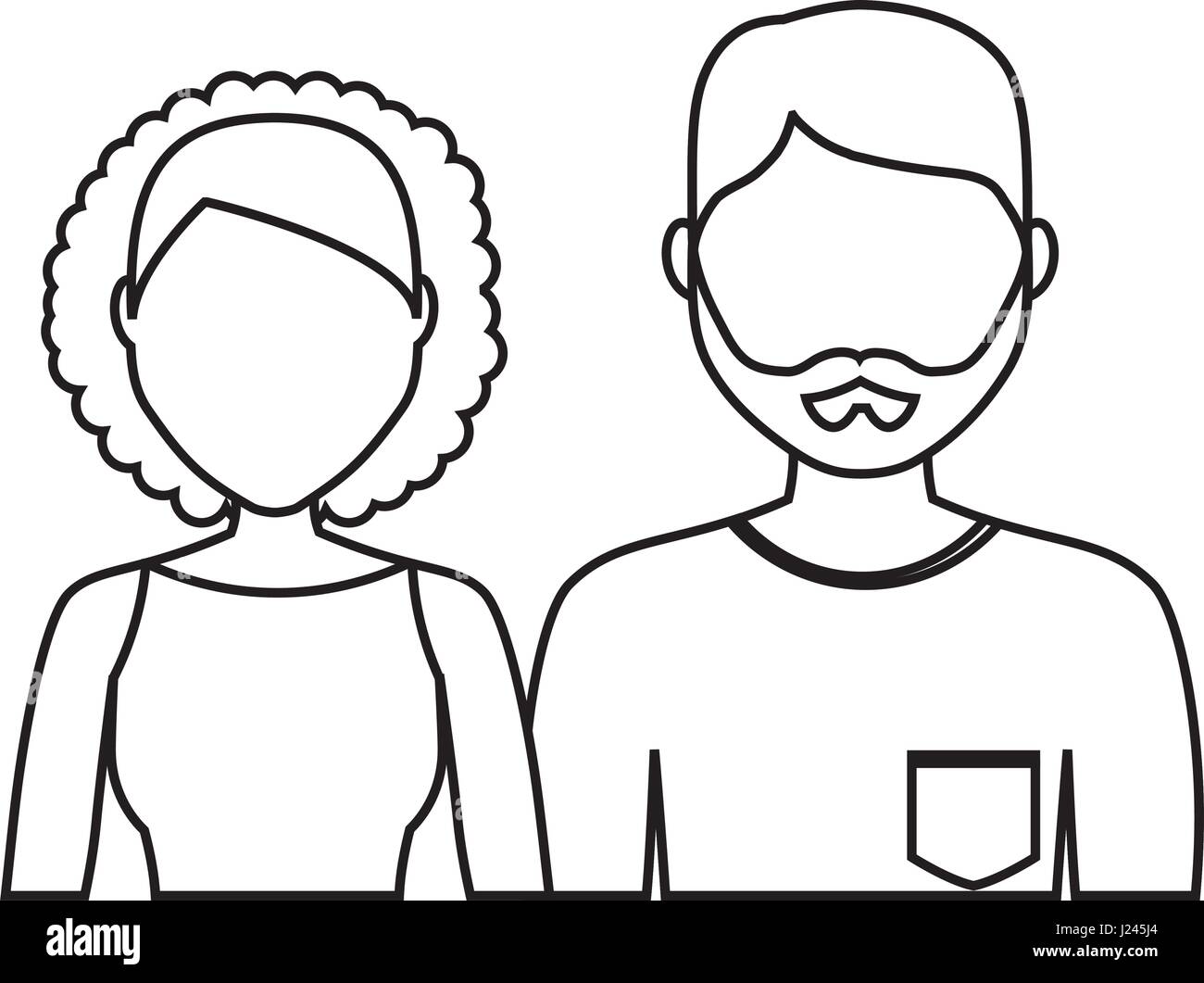 man and woman icon Stock Vector Image &amp; Art - Alamy