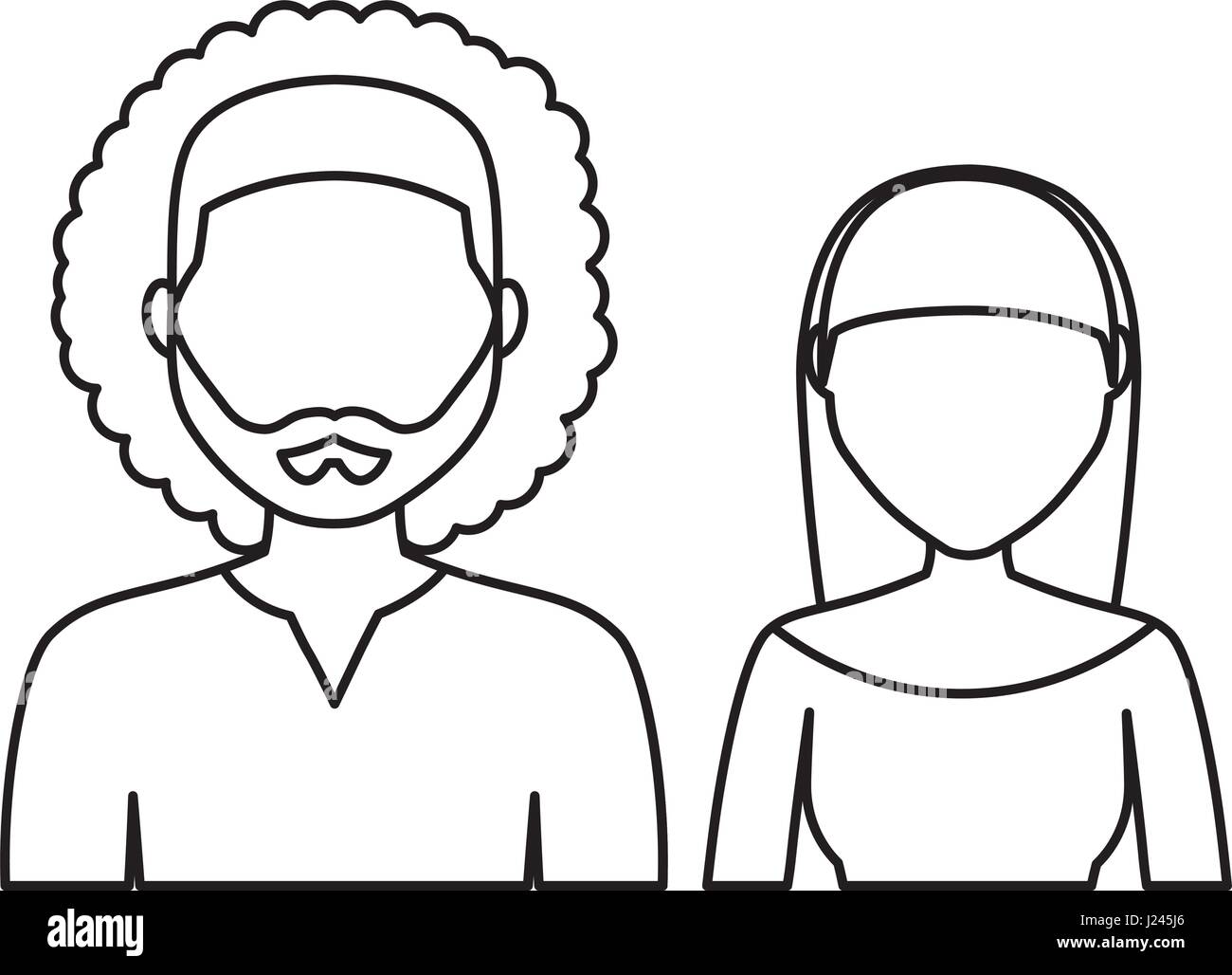 man and woman icon Stock Vector Image &amp; Art - Alamy