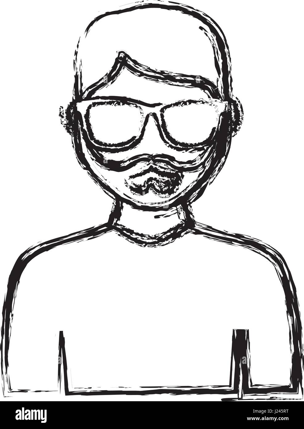 hipster man icon Stock Vector Image & Art - Alamy