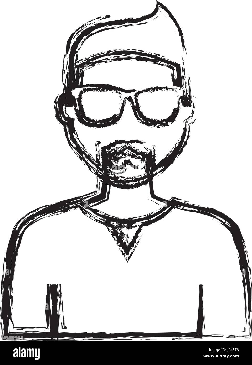 hipster man icon Stock Vector Image & Art - Alamy