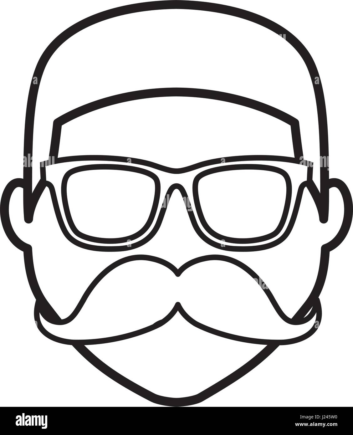 hipster man icon Stock Vector Image & Art - Alamy