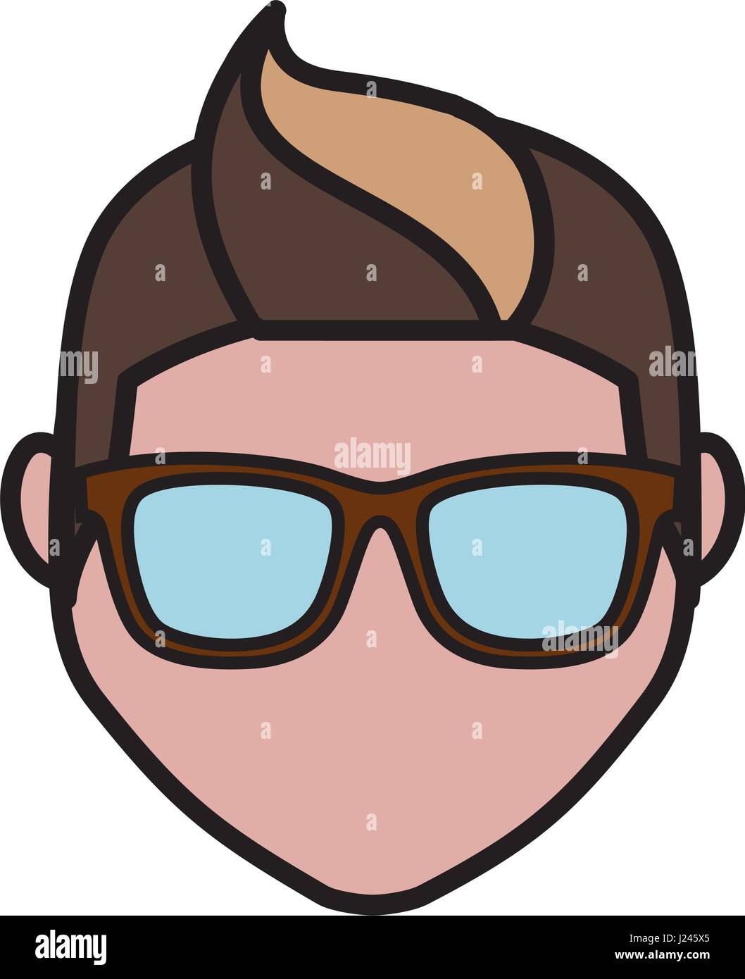 hipster man icon Stock Vector Image & Art - Alamy