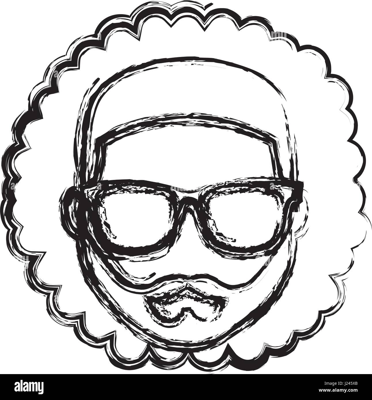 hipster man icon Stock Vector Image & Art - Alamy