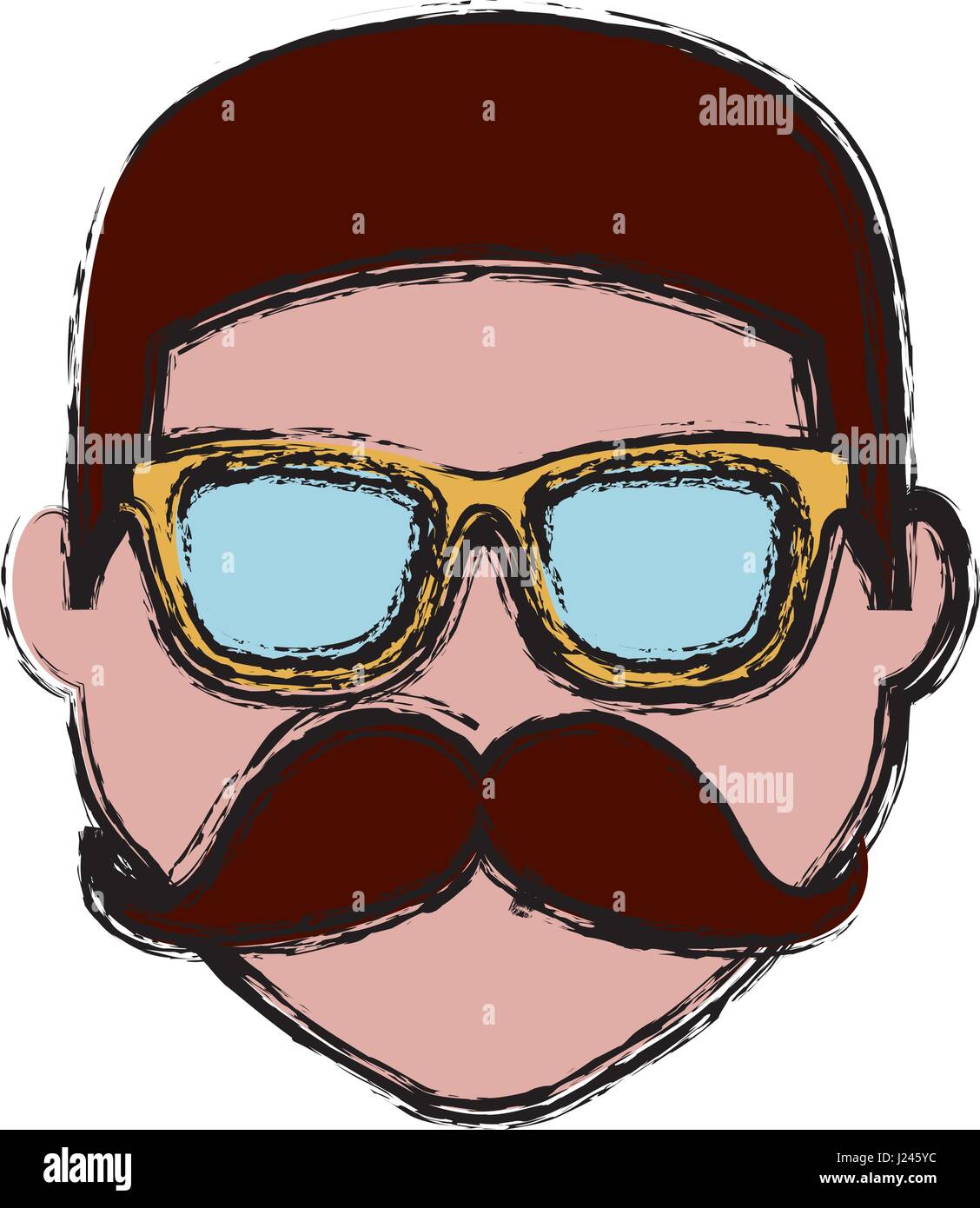 hipster man icon Stock Vector Image & Art - Alamy