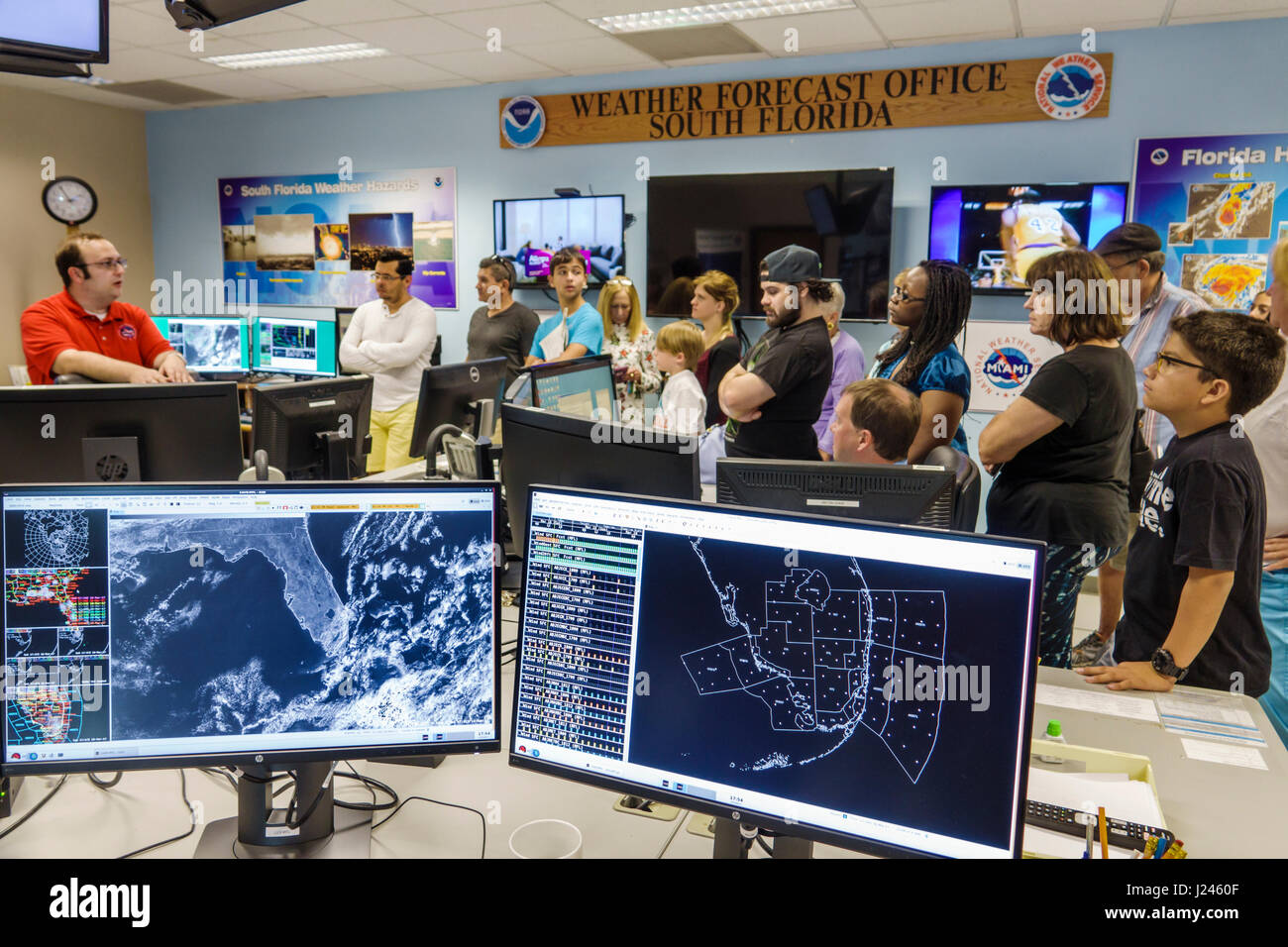 Miami Florida National Hurricane Center NHC NOAA National Weather Stock