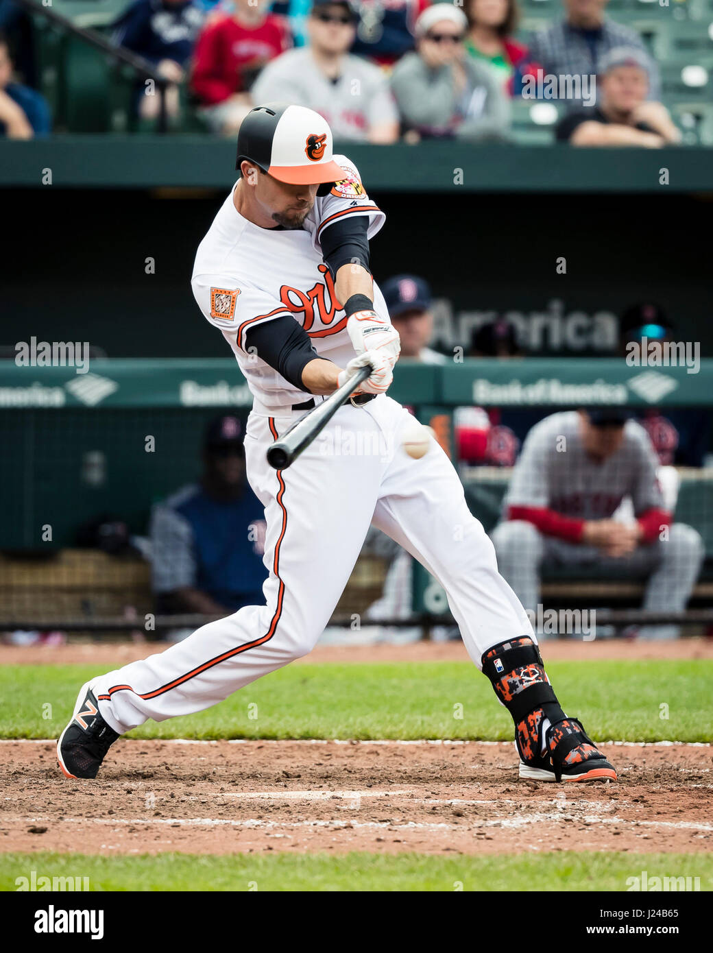 Baltimore, Maryland, USA. 23rd Apr, 2017. Baltimore Orioles shortstop J ...