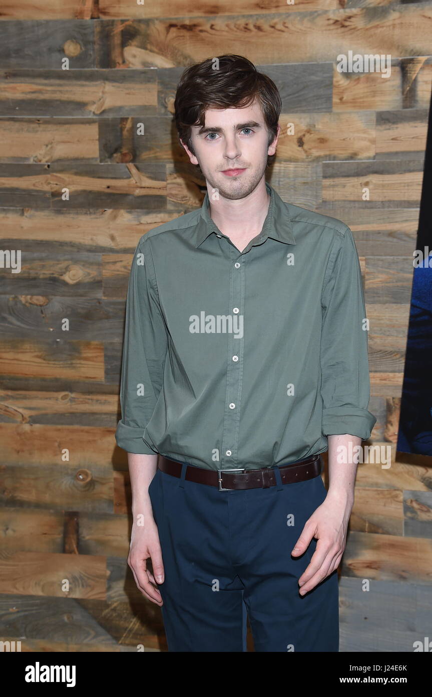 Los Angeles, United States. 24th Apr, 2017. April 24, 2017, Los Angeles, California, USA. Universal Studios Hollywood Stage 1, Bates Motel Television Academy members for your consideration event, Screening of the final episode and Q&A with the series stars. Freddie Highmore Credit: James Smeal/Alamy Live News Stock Photo