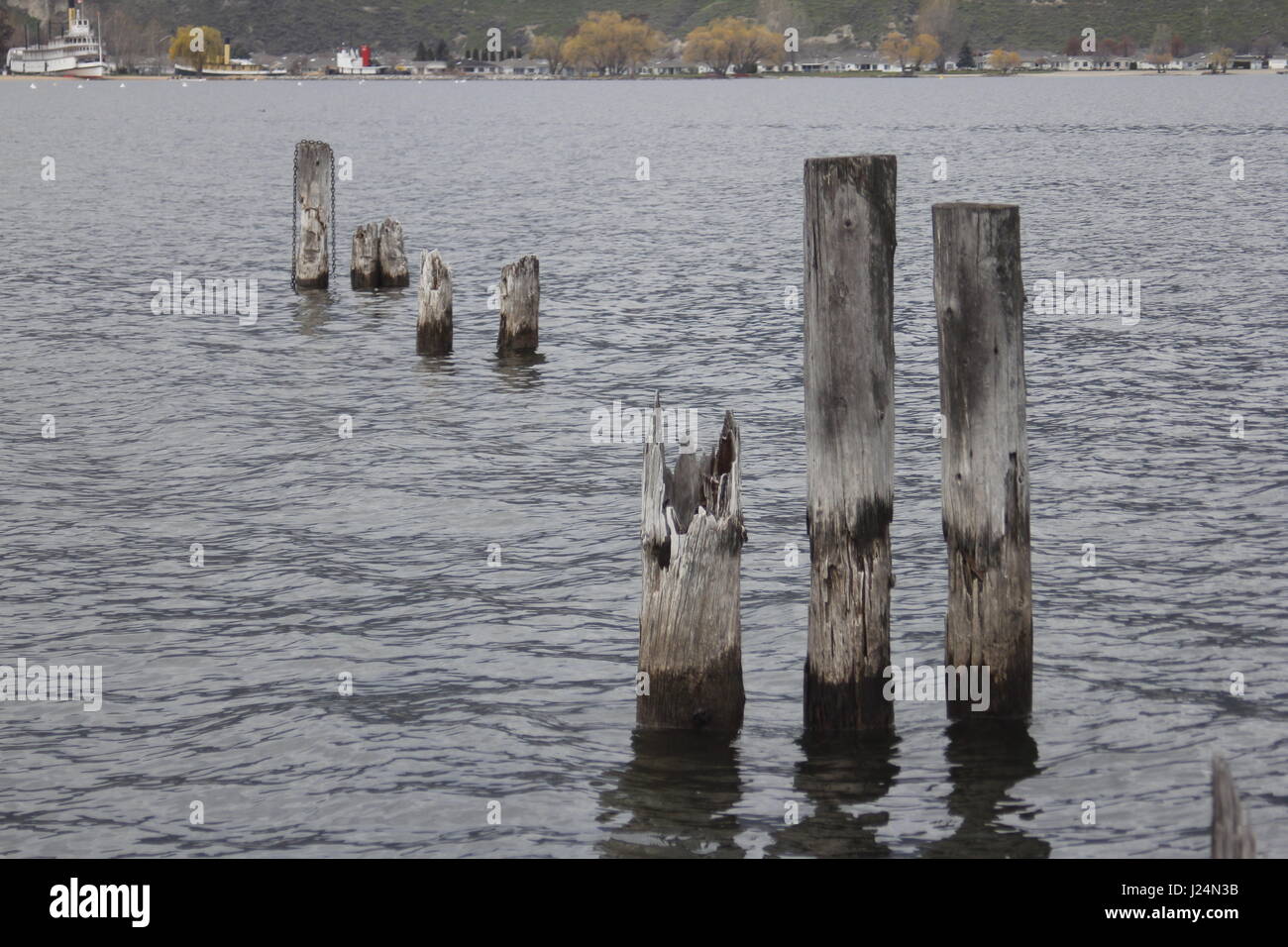 Okanagan Lake Stock Photo