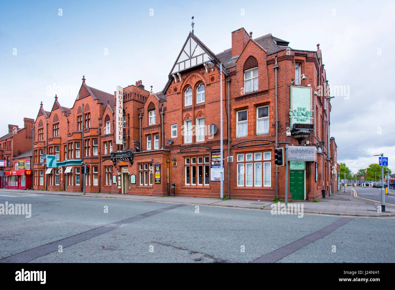 The Royal Hotel with Corner bar on Nantwich Road in Crewe Cheshire UK