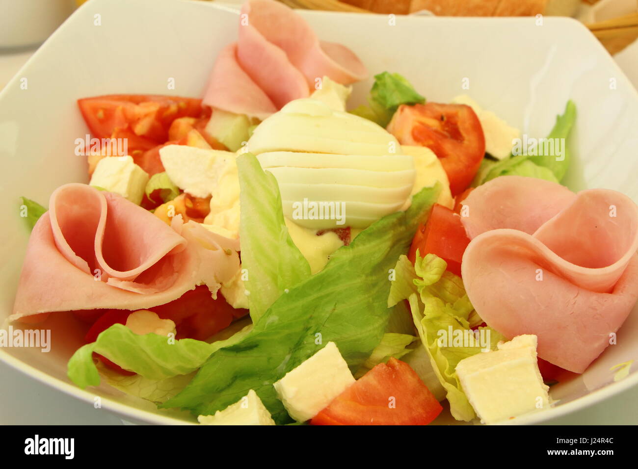Plate of mixed salad Stock Photo