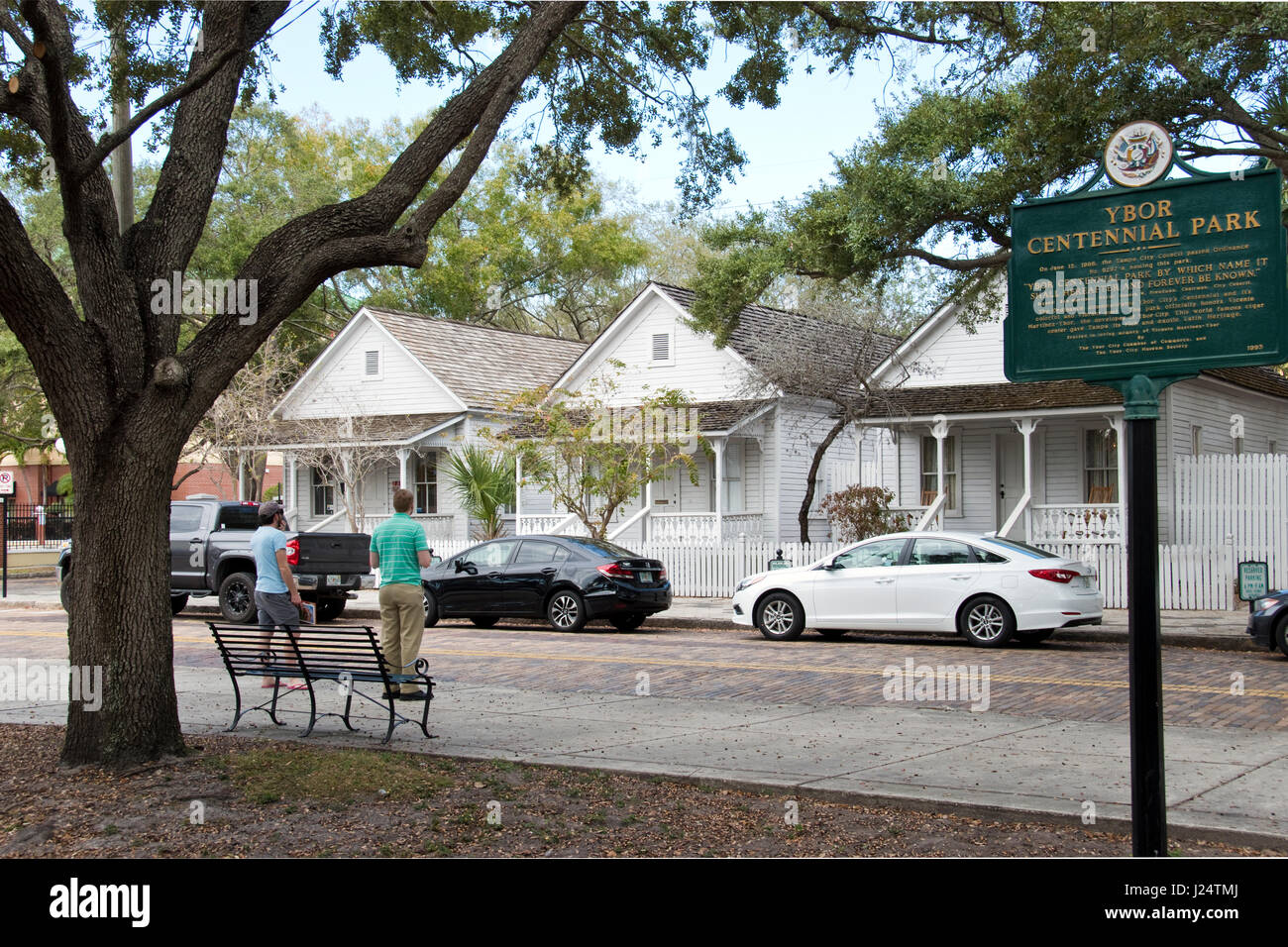 A row of restored Casitas, (small houses), typical cigar workers’ homes