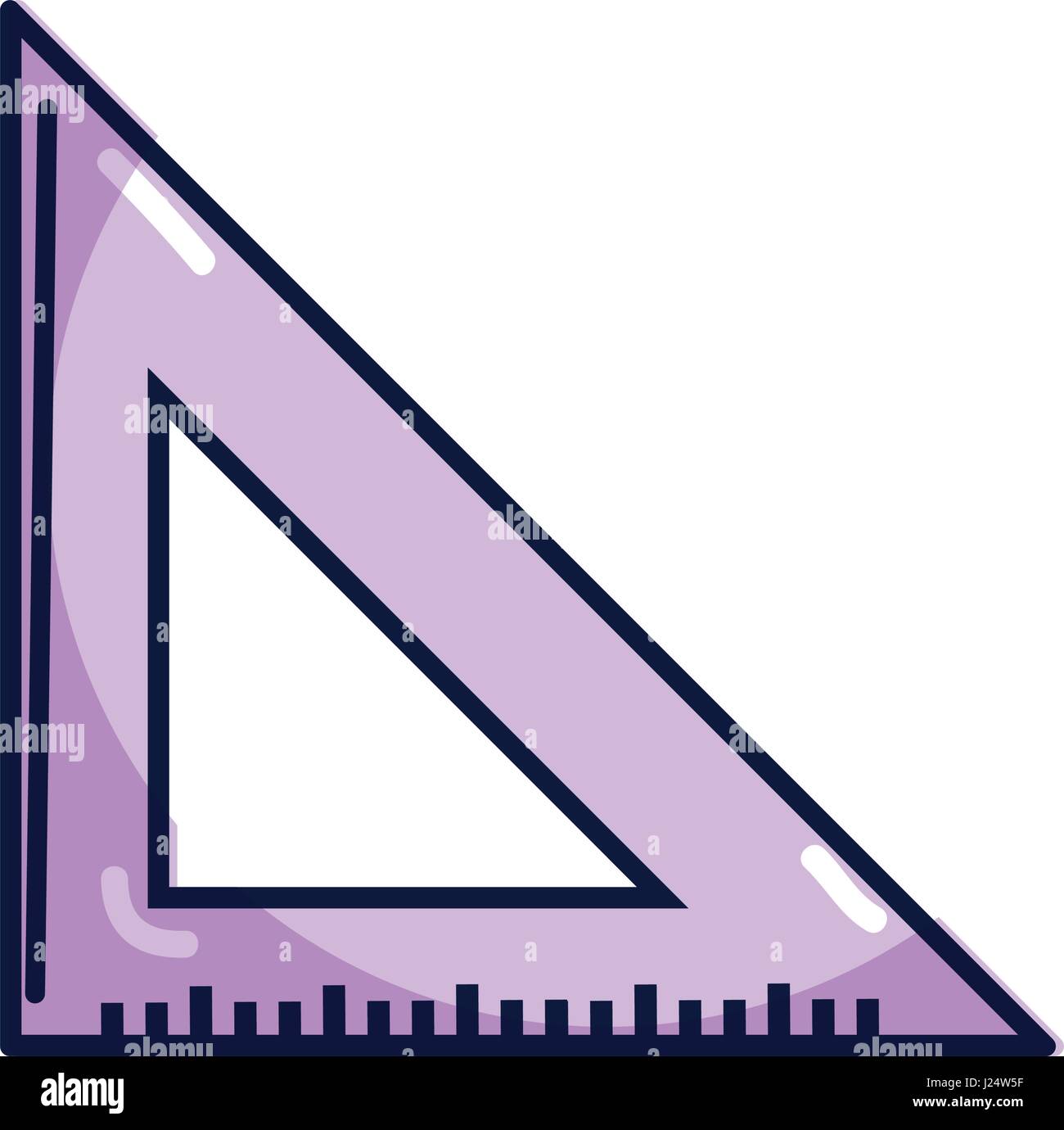 triangle ruler tool to study Stock Vector Image & Art - Alamy