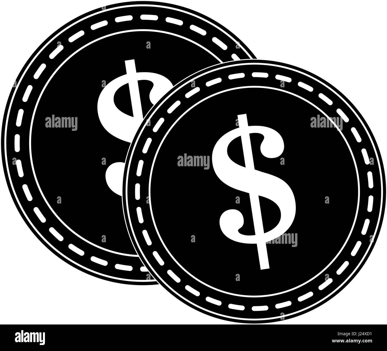 dollar coin icon image Stock Vector Image & Art - Alamy