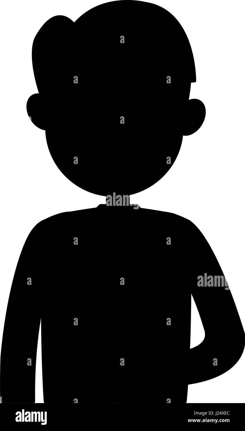 black silhouette of man cartoon image Stock Vector Image & Art - Alamy